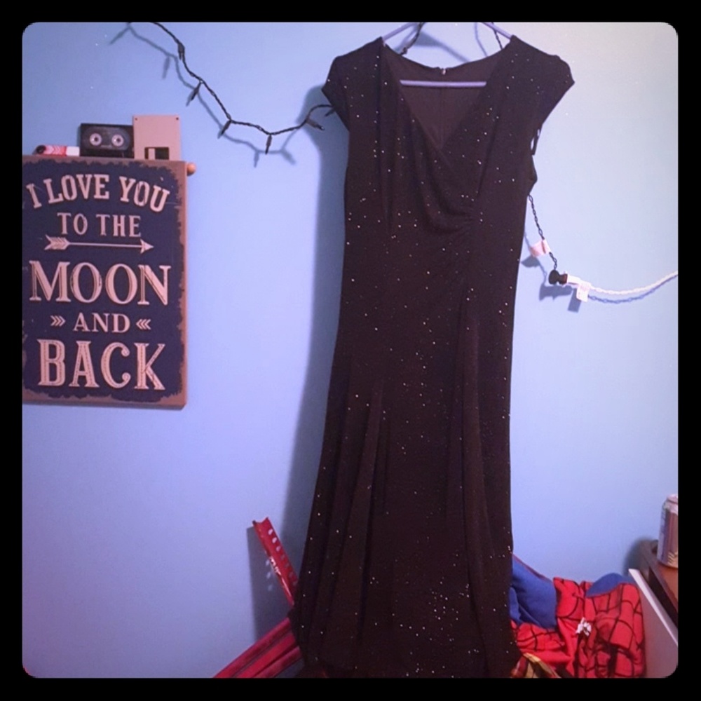 Black sparkly choir dress
